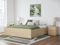 Onita Natural King Platform Bed with 2 Side Storage