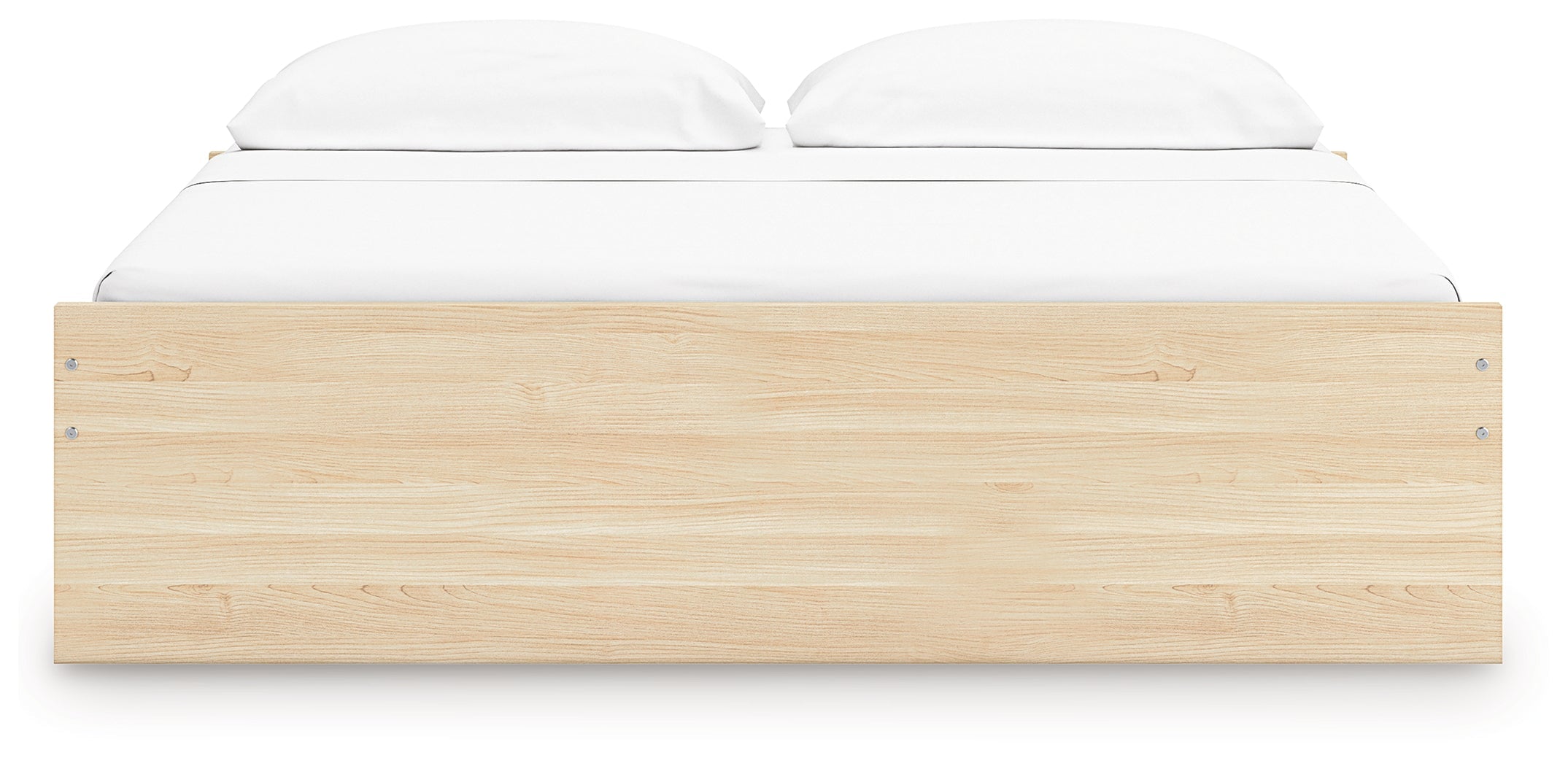 Onita Natural King Platform Bed with 2 Side Storage