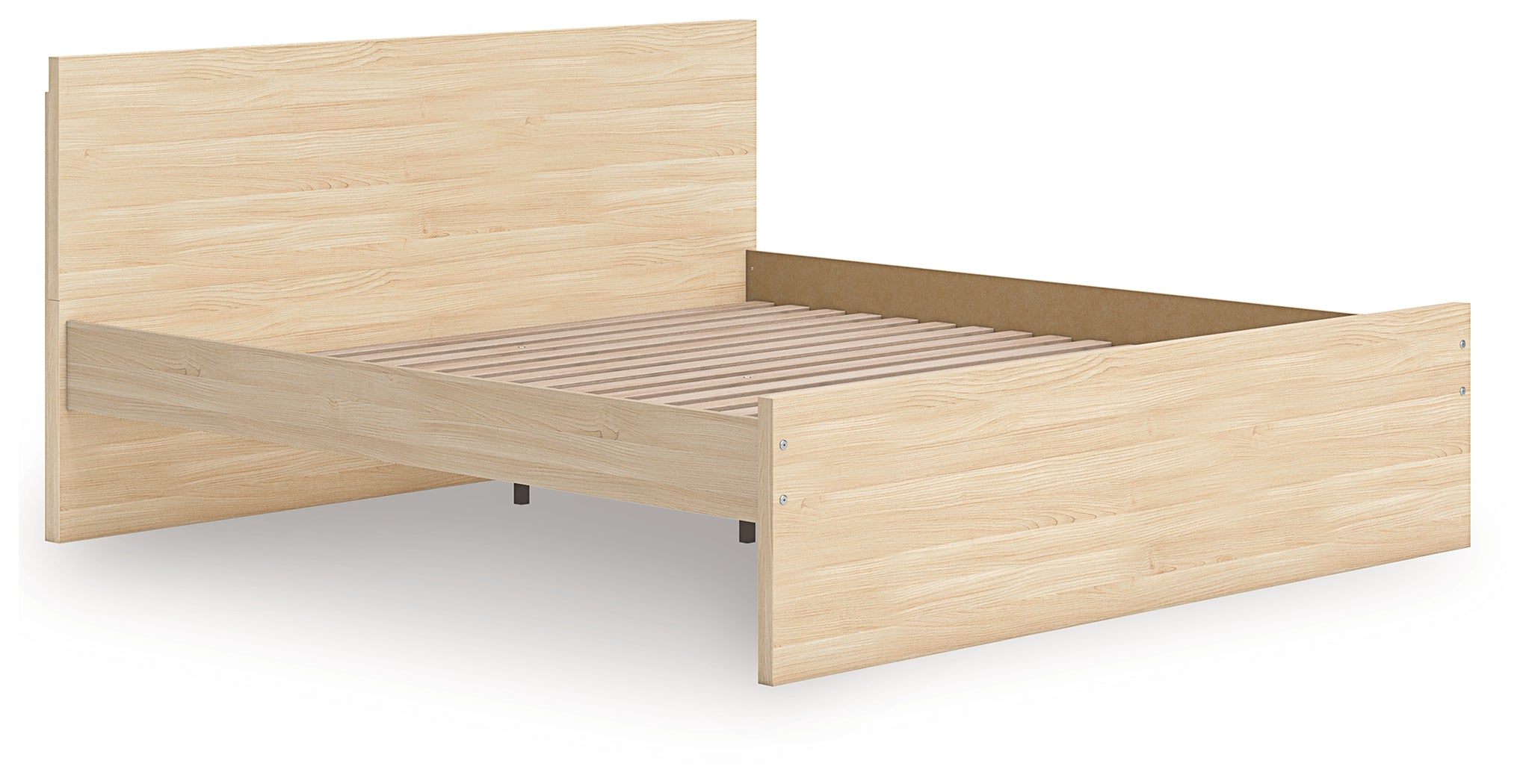 Onita Natural Queen Panel Platform Bed