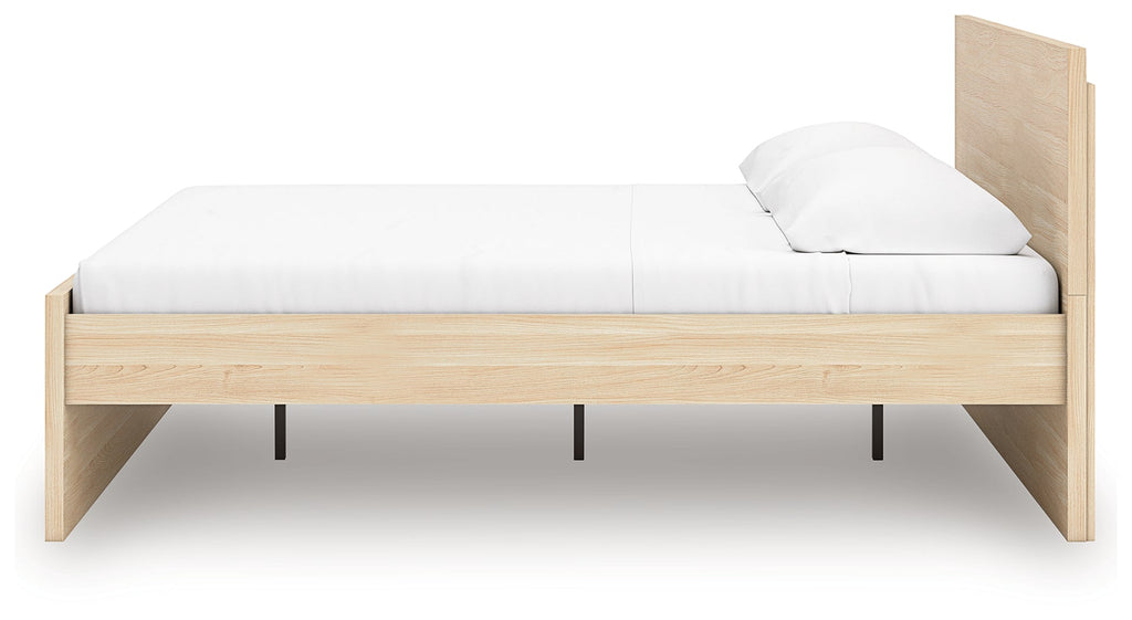 Onita Natural Queen Panel Platform Bed