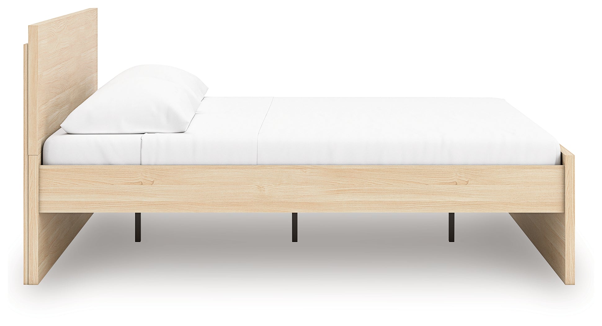 Onita Natural Queen Panel Platform Bed