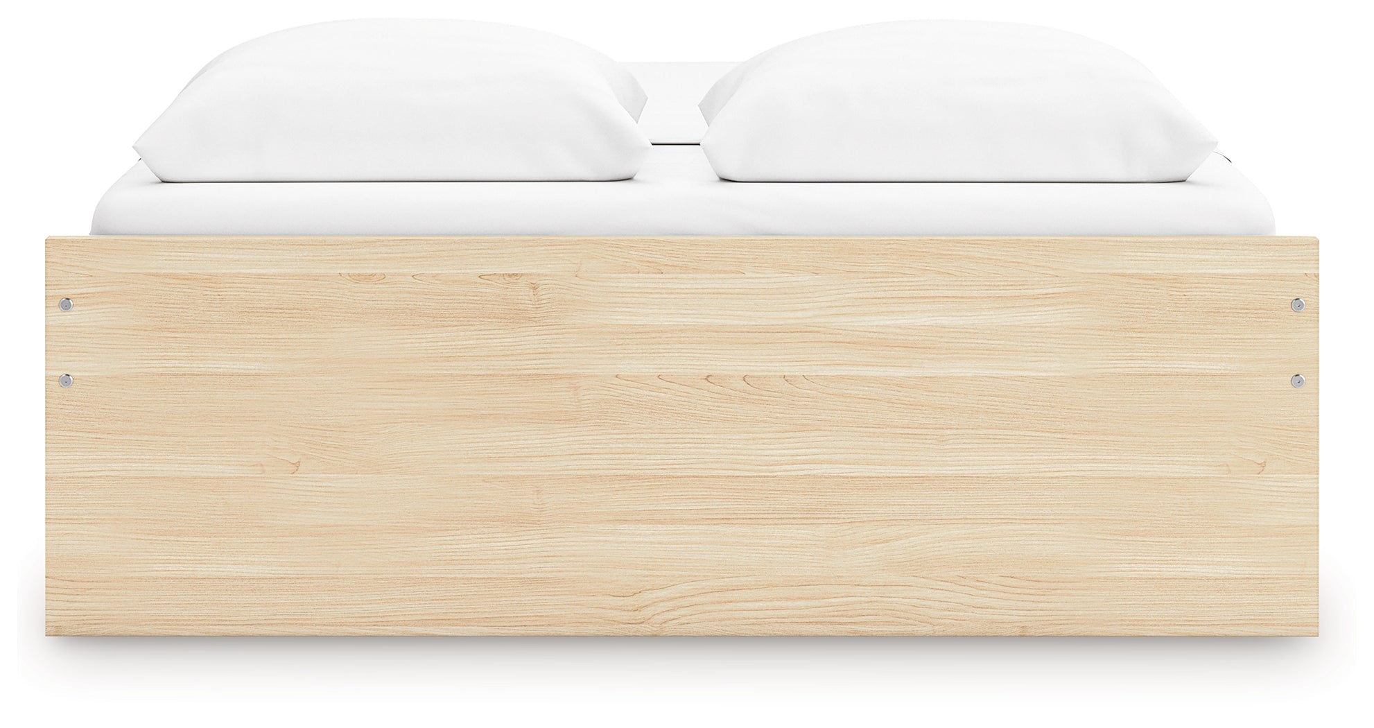 Onita Natural Queen Platform Bed with 1 Side Storage