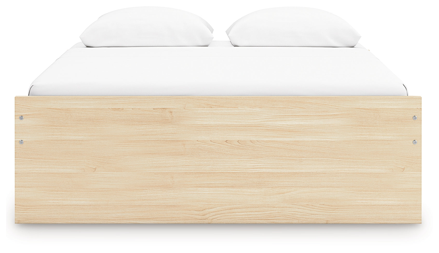 Onita Natural Queen Platform Bed with 2 Side Storage