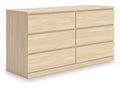 Onita Natural Six Drawer Dresser