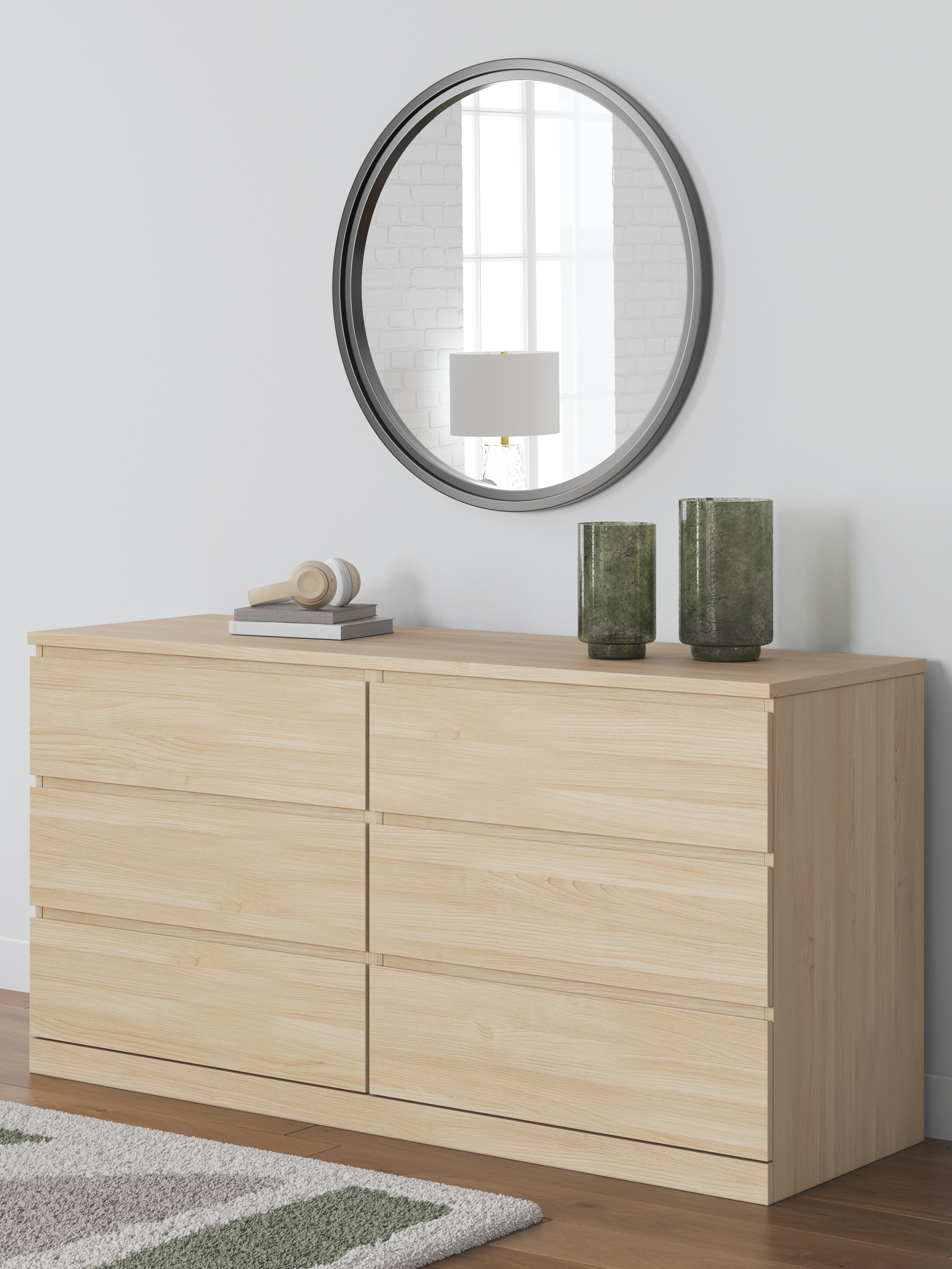 Onita Natural Six Drawer Dresser