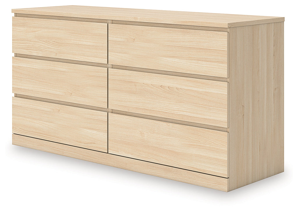 Onita Natural Six Drawer Dresser