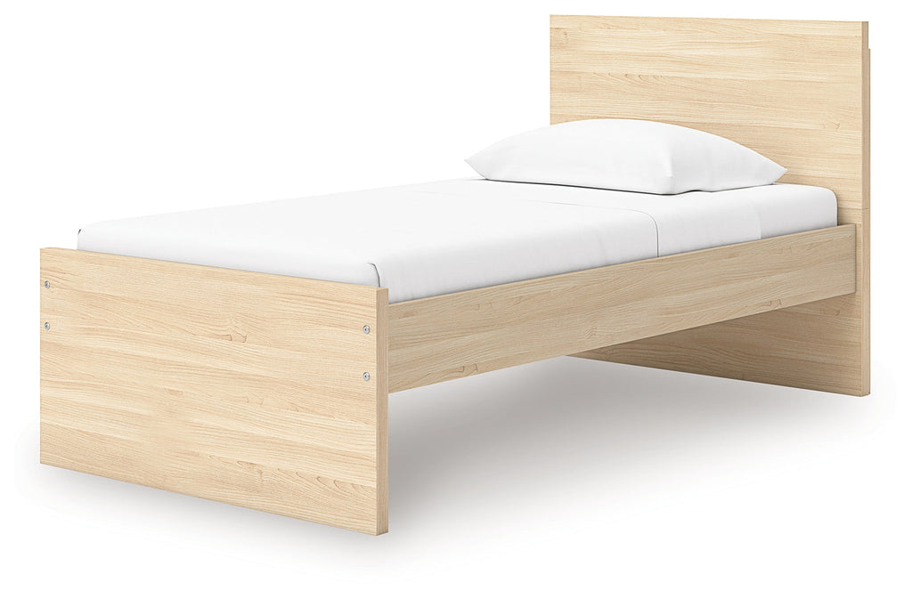 Onita Natural Twin Panel Platform Bed