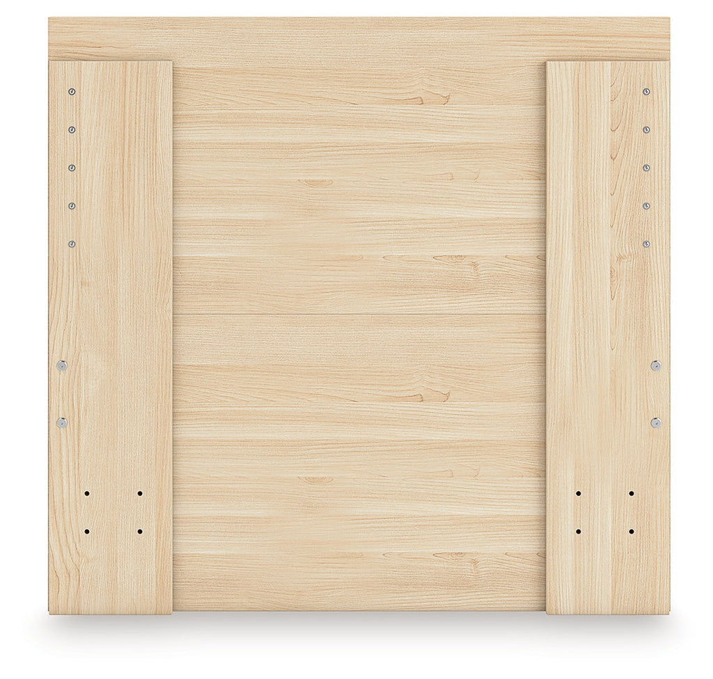 Onita Natural Twin Panel Platform Bed