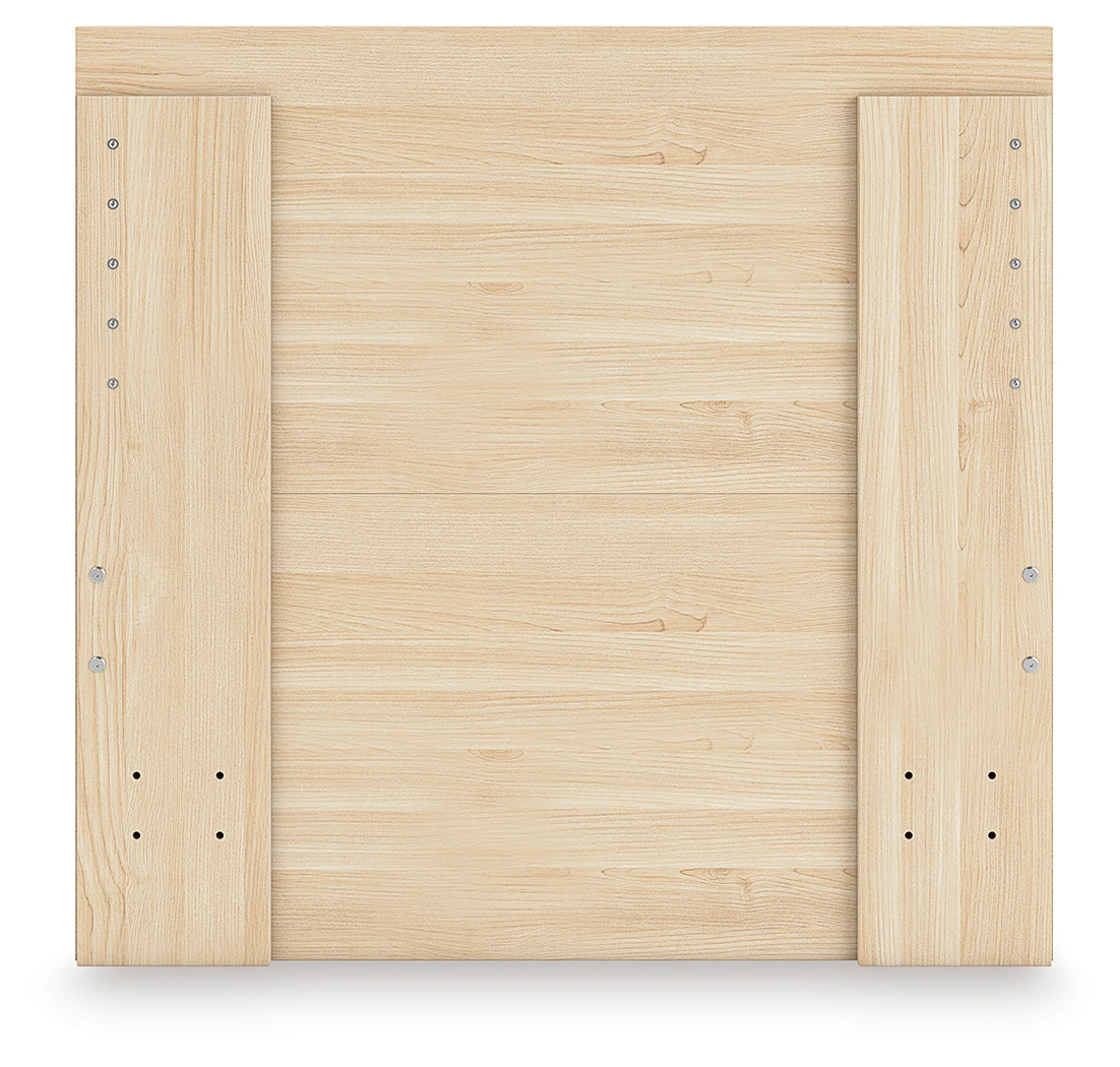 Onita Natural Twin Panel Platform Bed