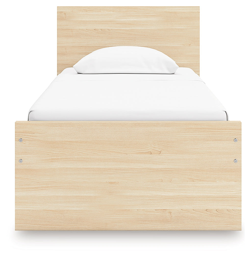 Onita Natural Twin Panel Platform Bed