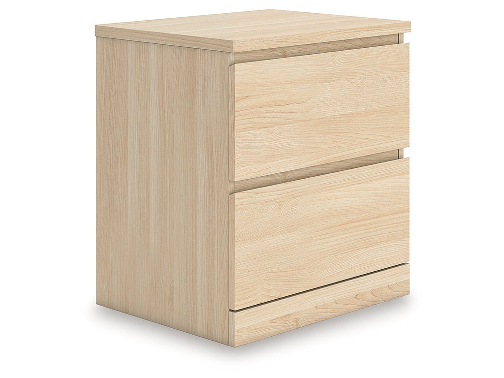 Onita Natural Two Drawer Night Stand