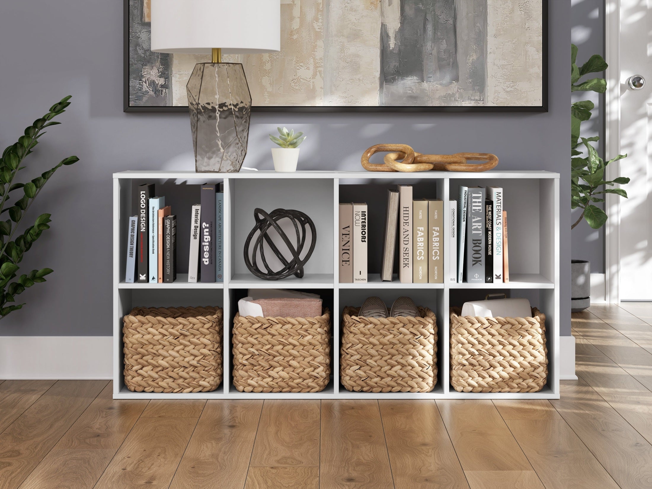 Onita White Eight Cube Organizer