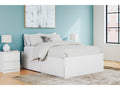 Onita White Full Platform Youth Bed with 2 Side Storage