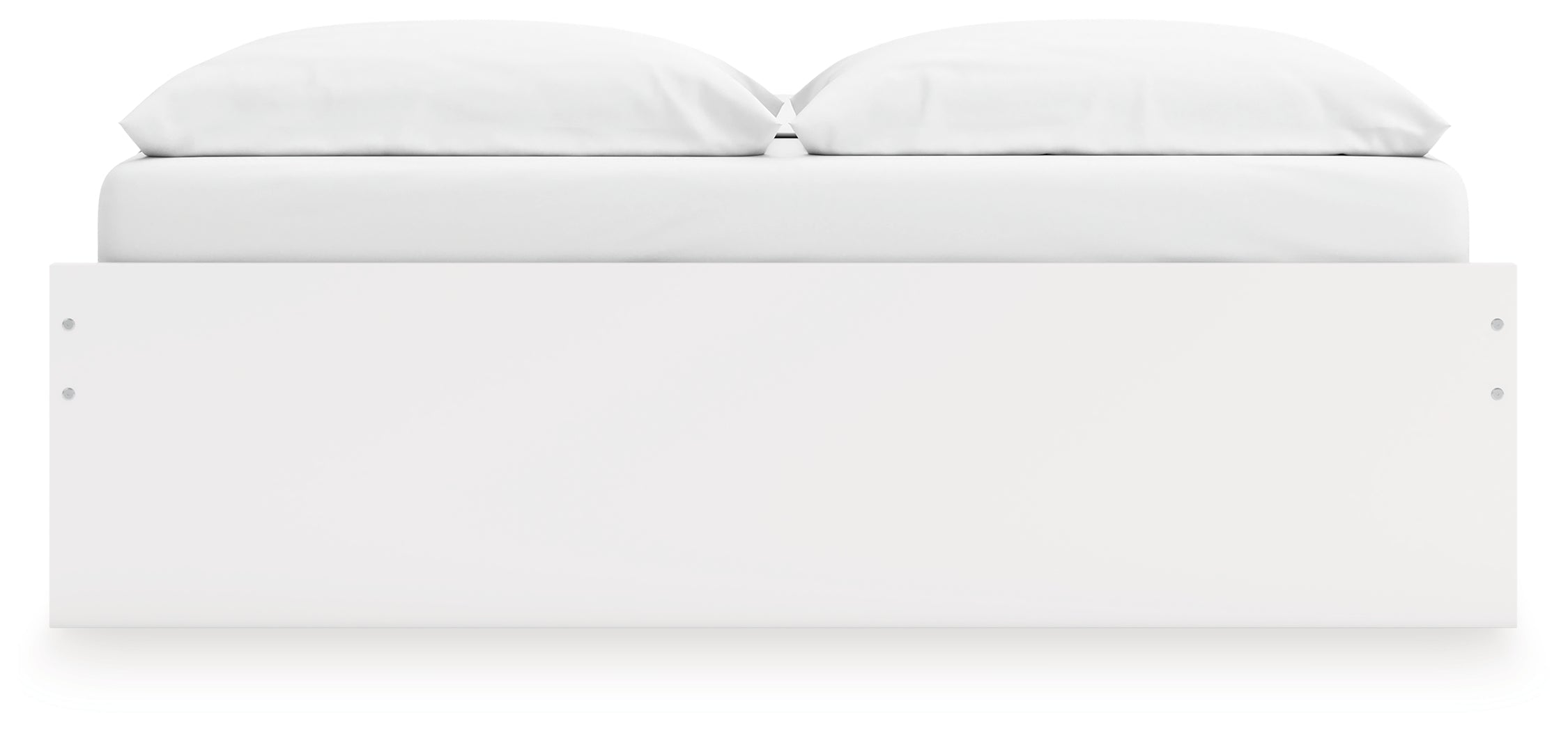 Onita White King Platform Bed with 2 Side Storage