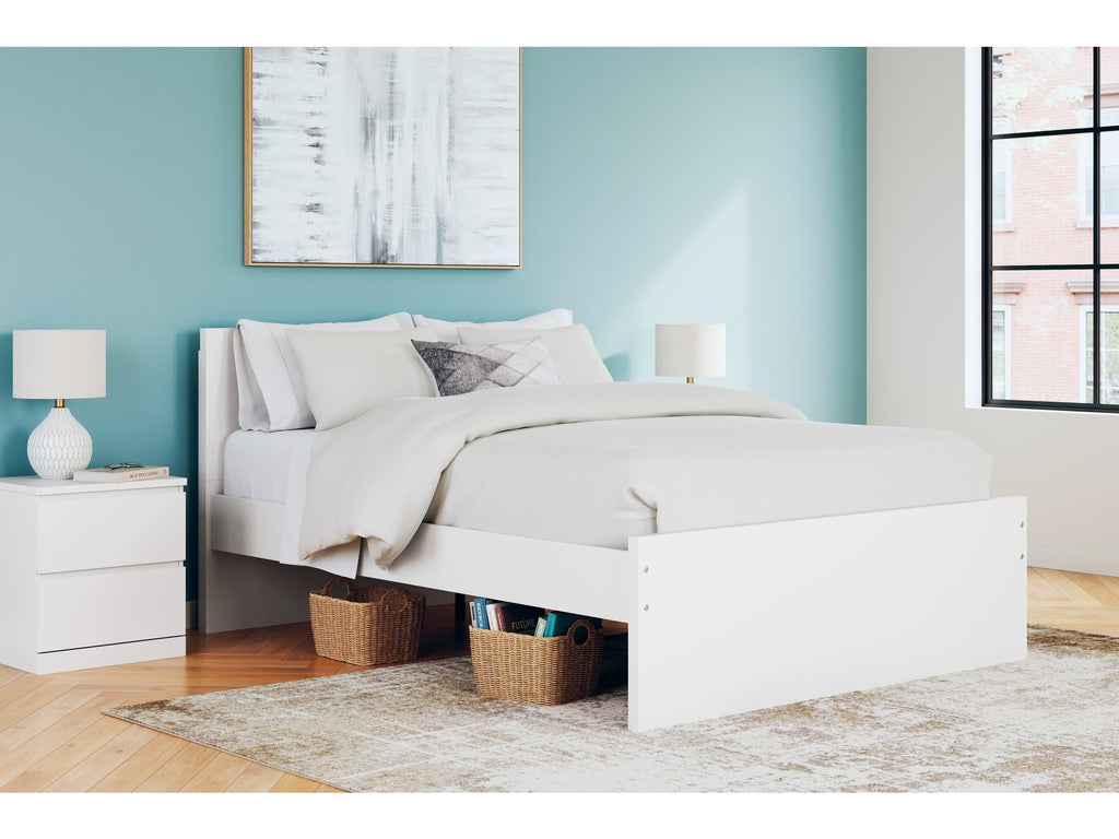 Onita White Queen Panel Platform Bed