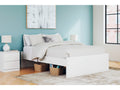 Onita White Queen Platform Bed