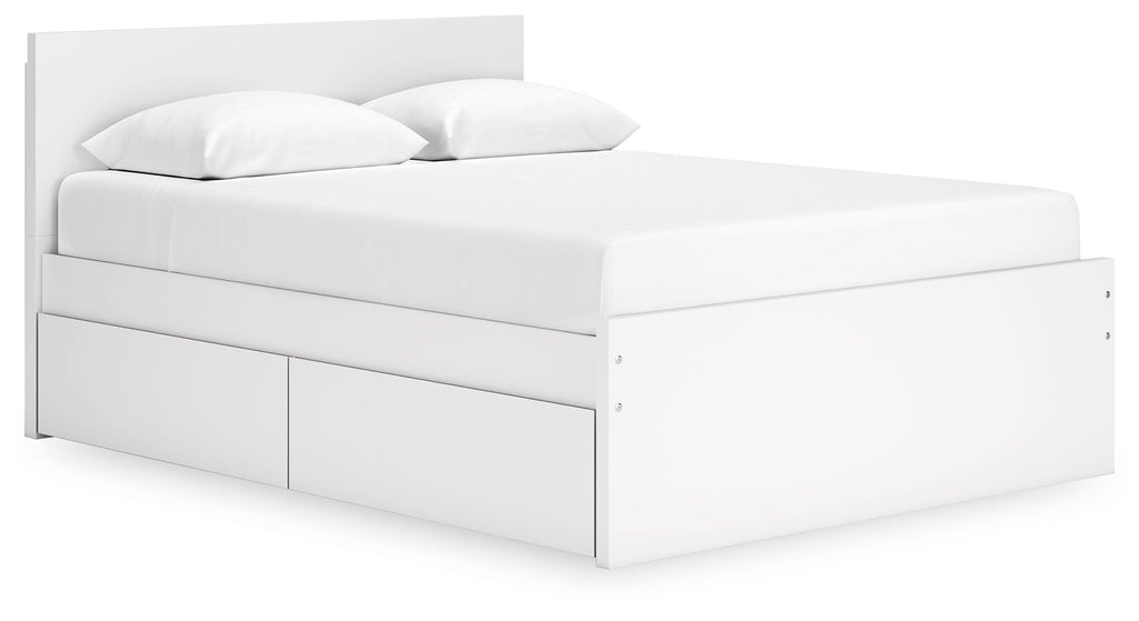 Onita White Queen Storage Bed, Chest and Nightstand