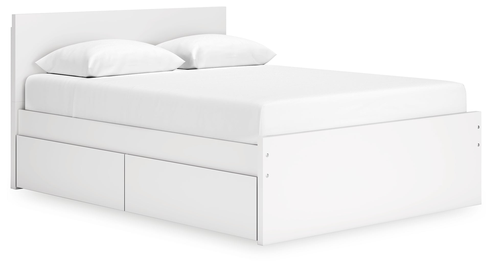 Onita White Queen Storage Bed, Chest and Nightstand