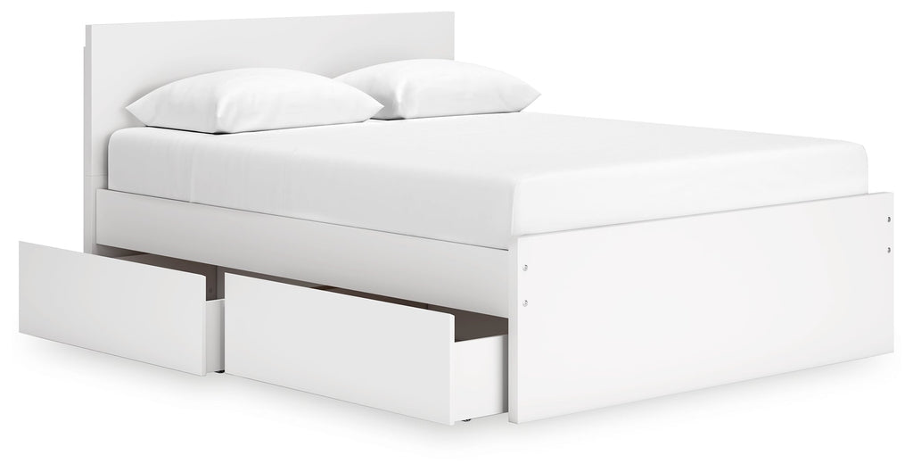 Onita White Queen Storage Bed, Chest and Nightstand