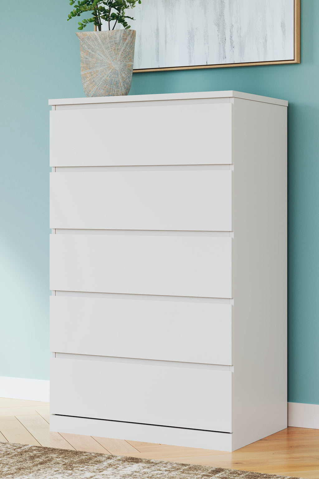 Onita White Queen Storage Bed, Chest and Nightstand