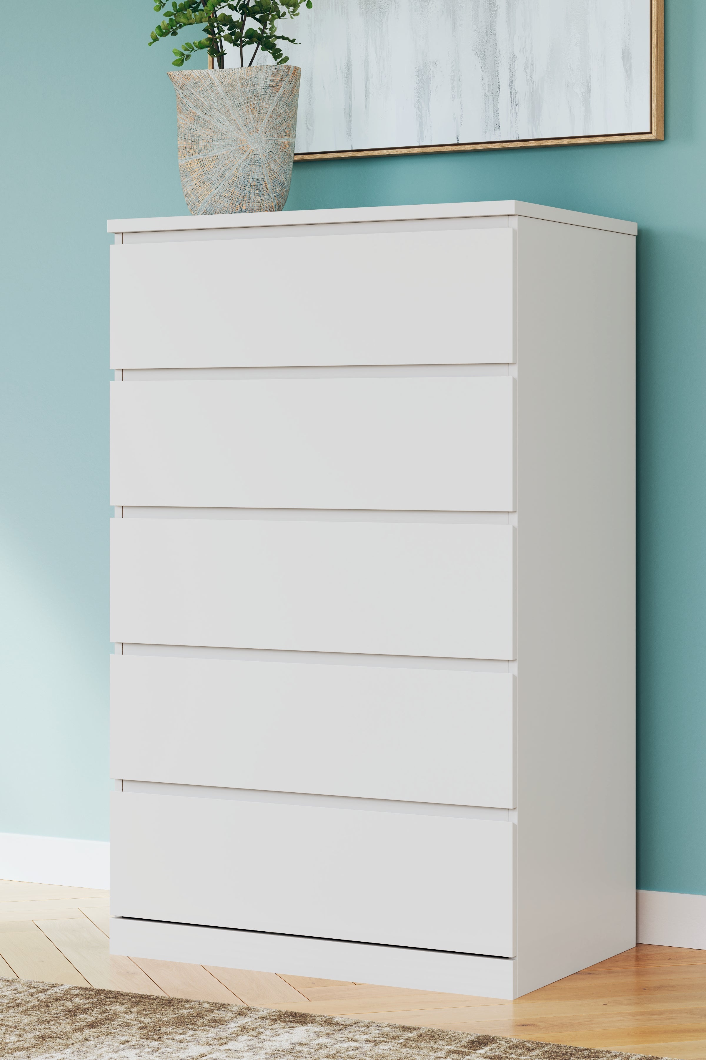 Onita White Queen Storage Bed, Chest and Nightstand