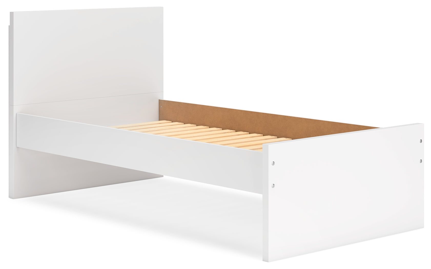 Onita White Twin Panel Platform Youth Bed