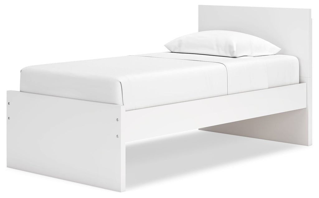 Onita White Twin Panel Platform Youth Bed