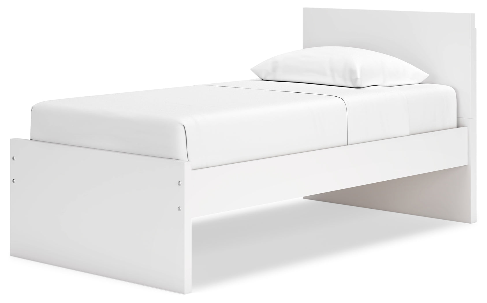 Onita White Twin Panel Platform Youth Bed
