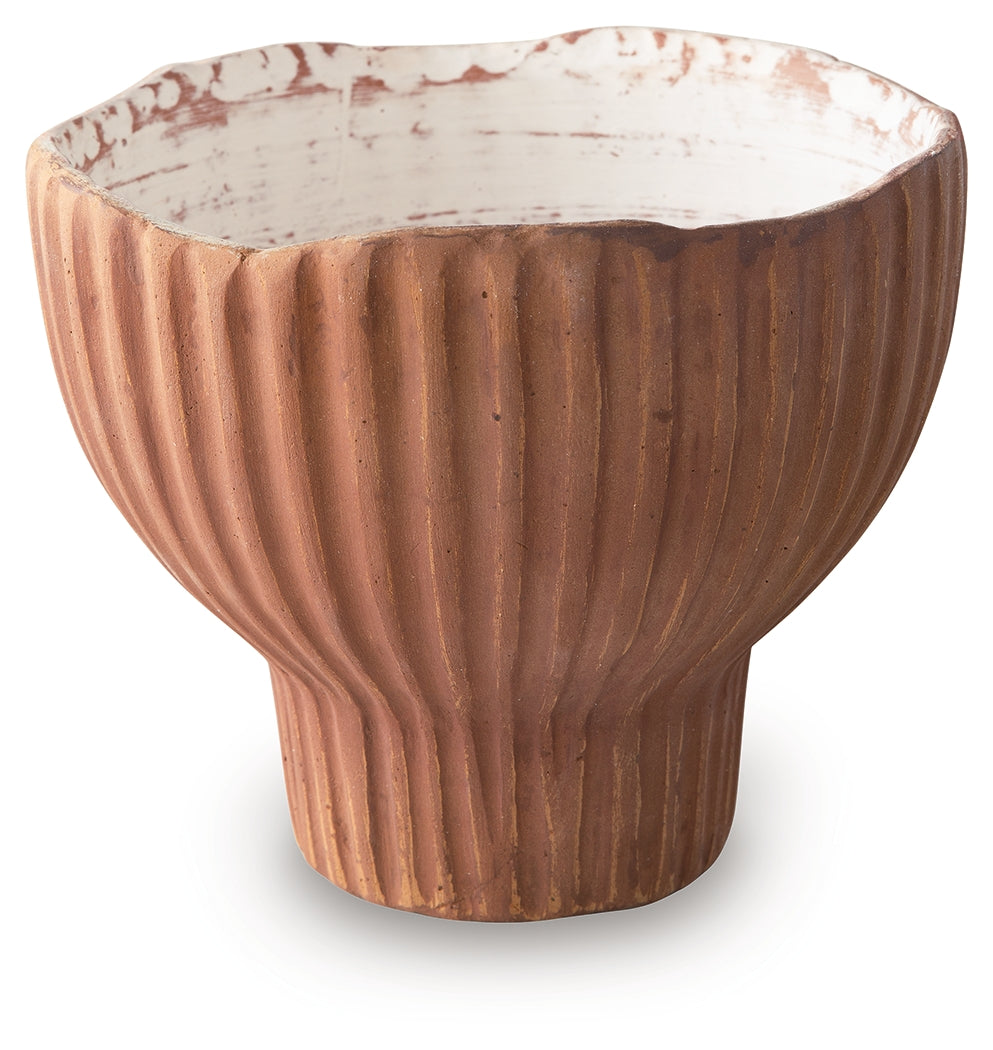Orban Sienna/White Vase