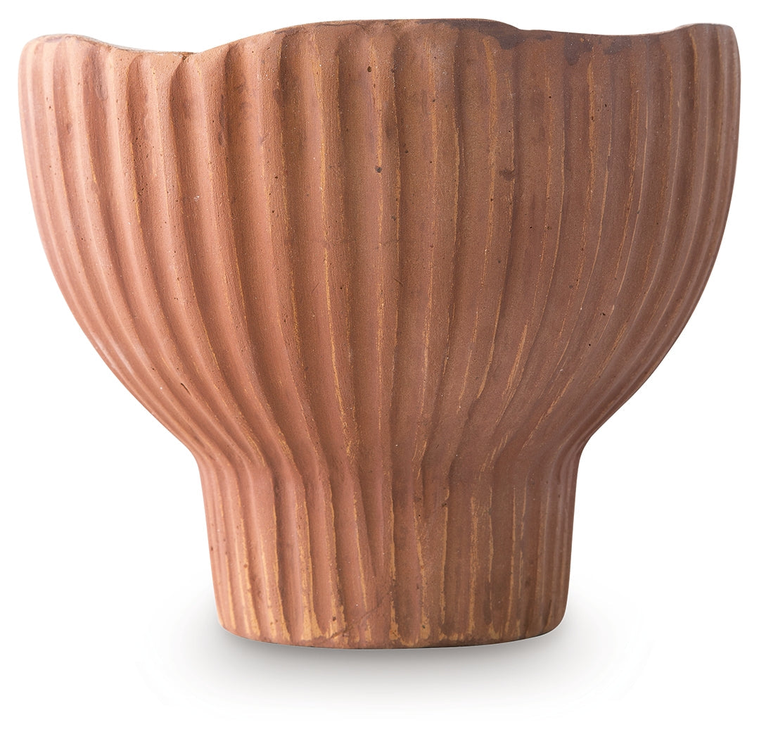 Orban Sienna/White Vase