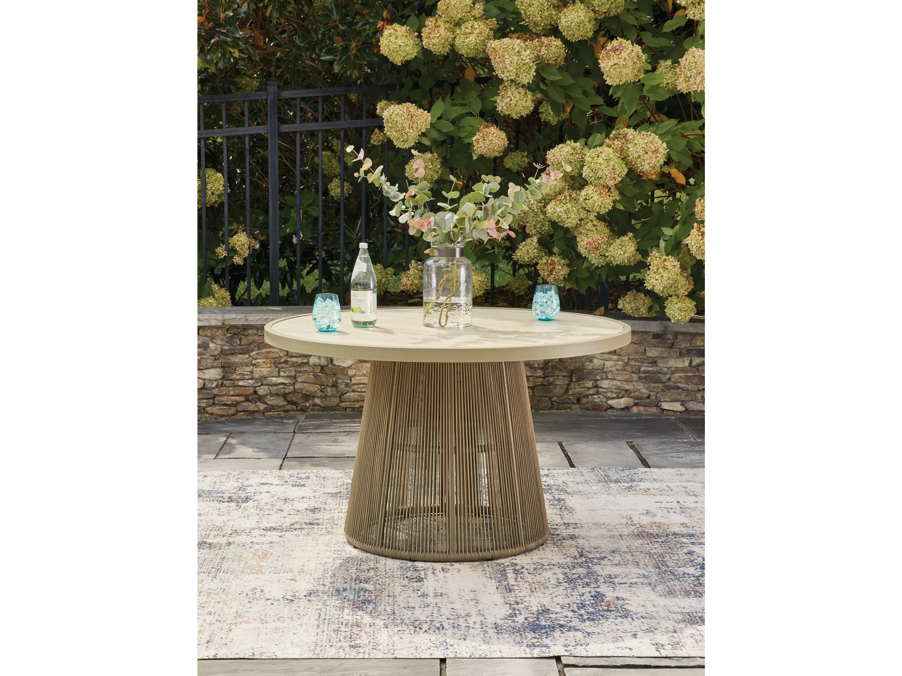 Orchard Beach Beige Outdoor Dining Table