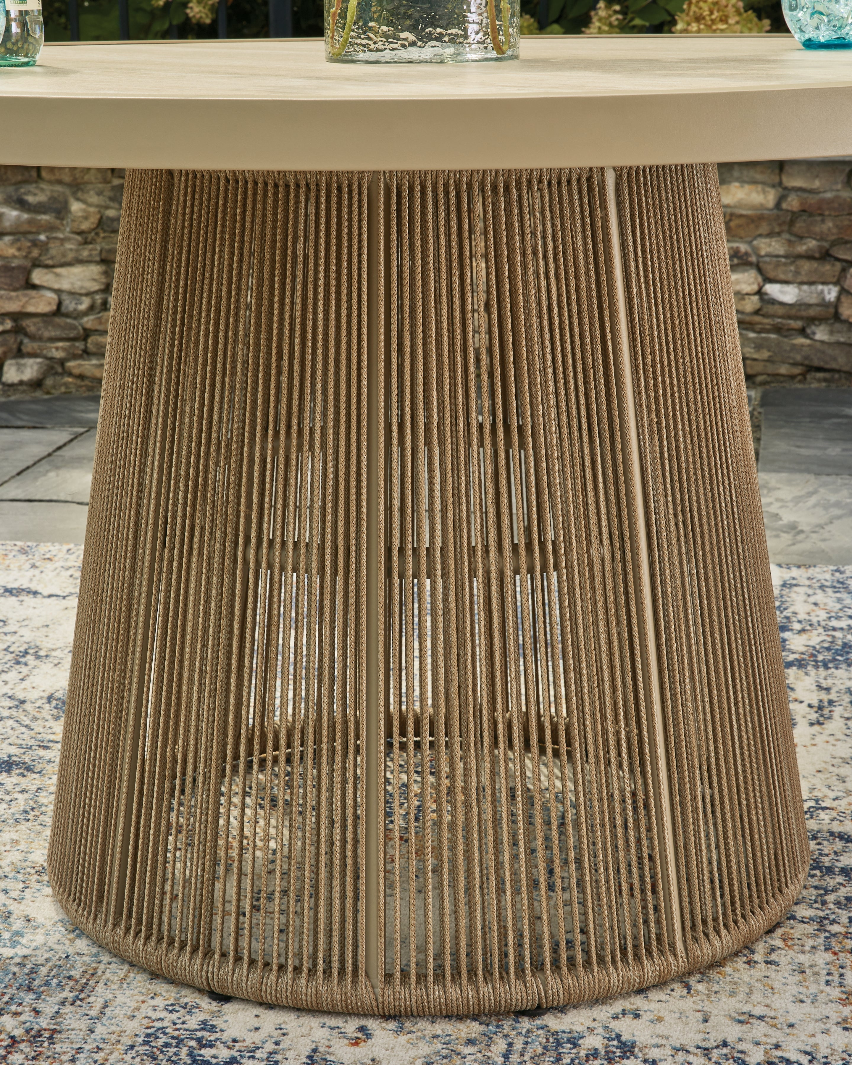Orchard Beach Beige Outdoor Dining Table