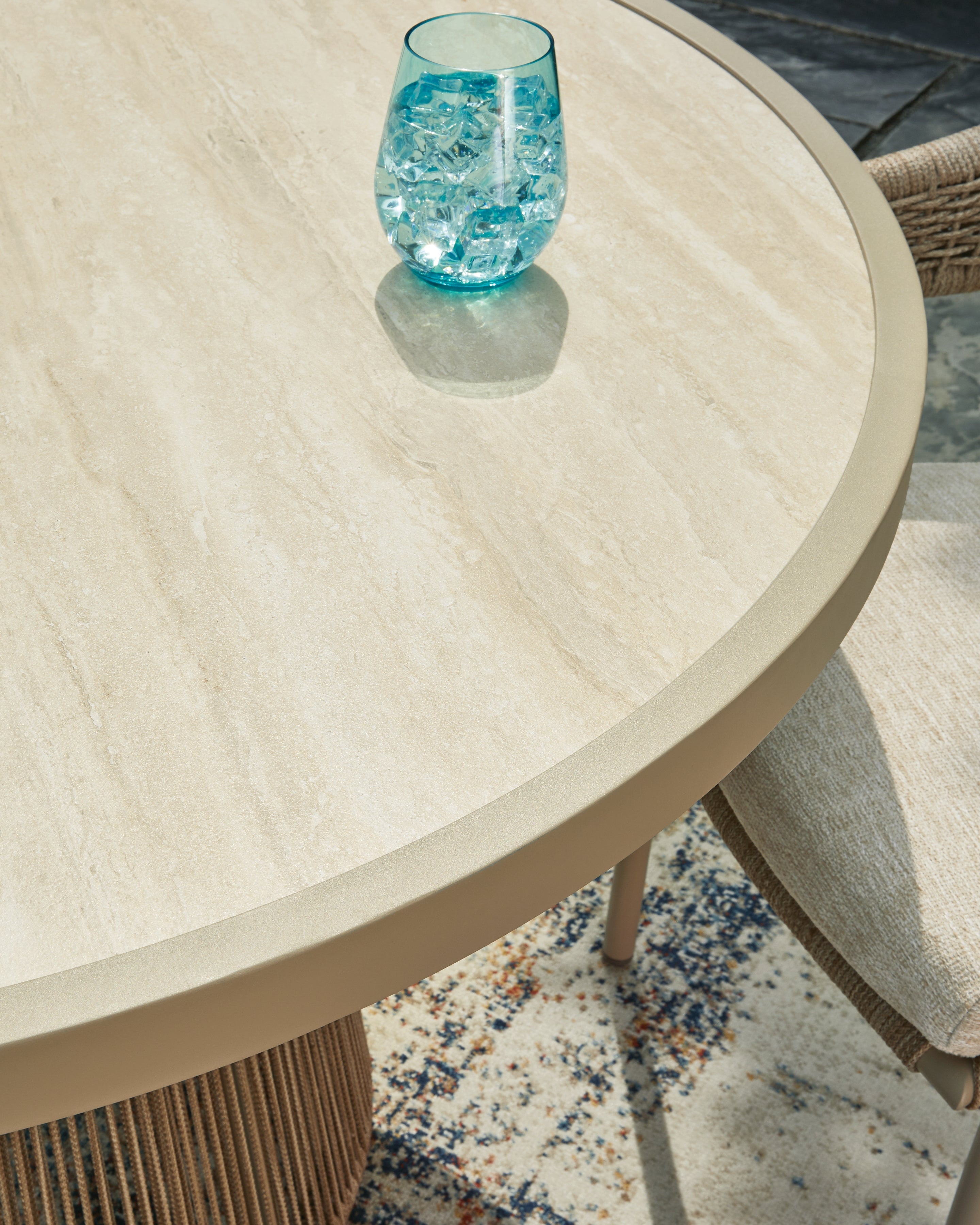 Orchard Beach Beige Outdoor Dining Table