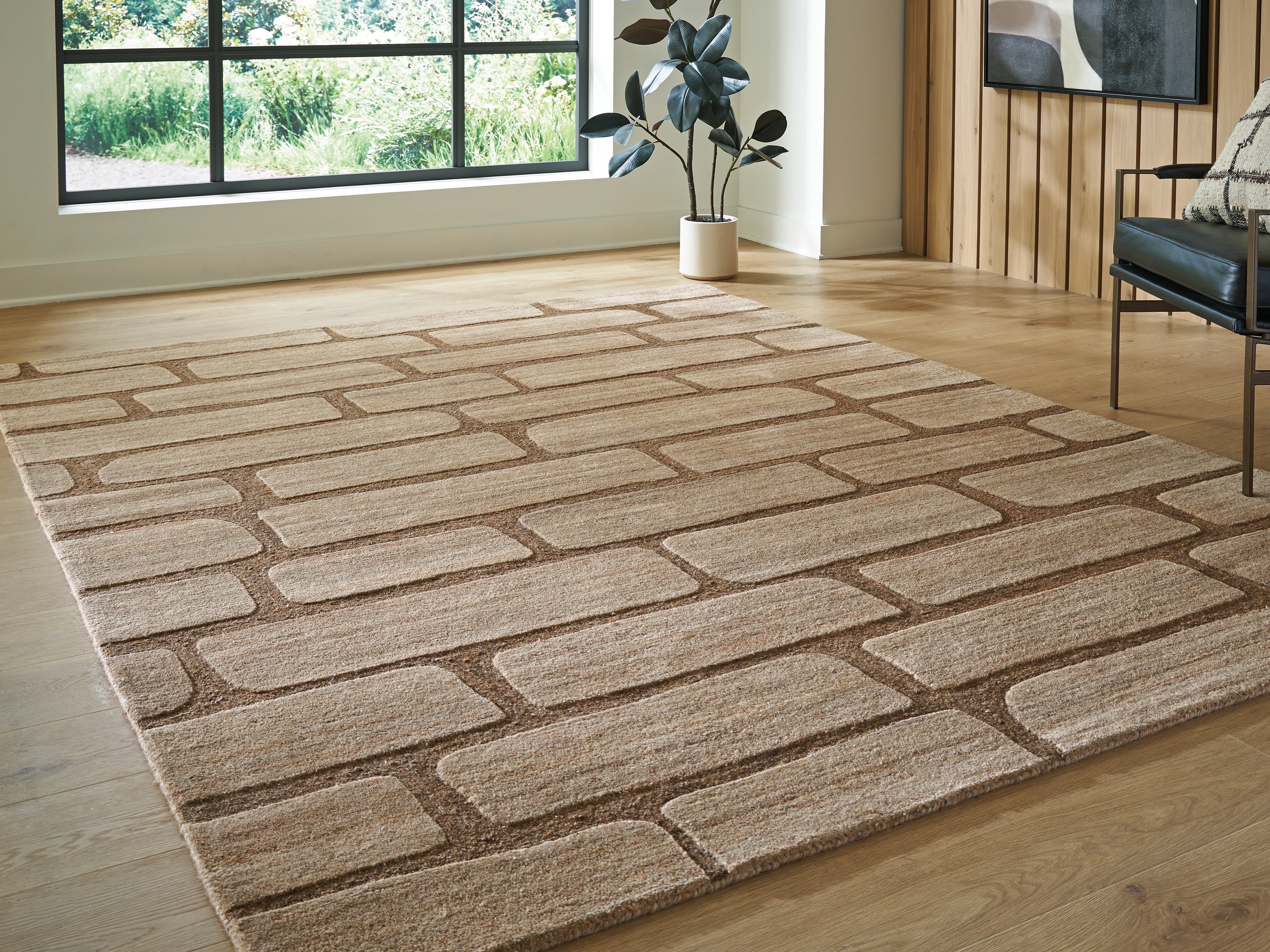 Orest Brown Large Rug
