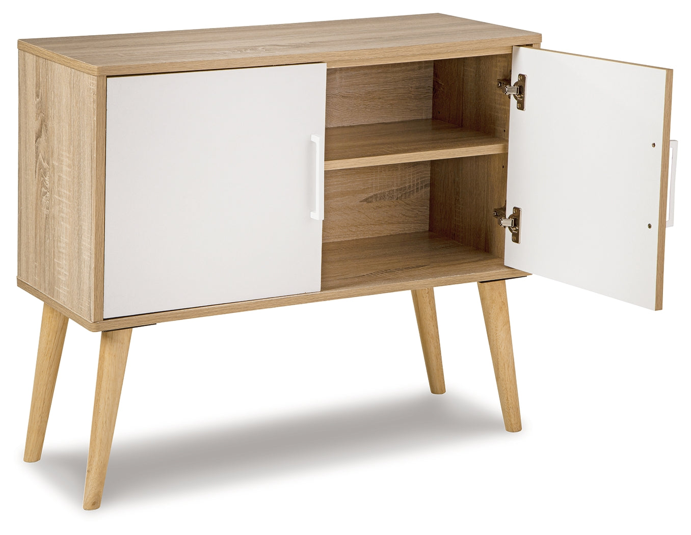 Orinfield Natural & White Accent Cabinet