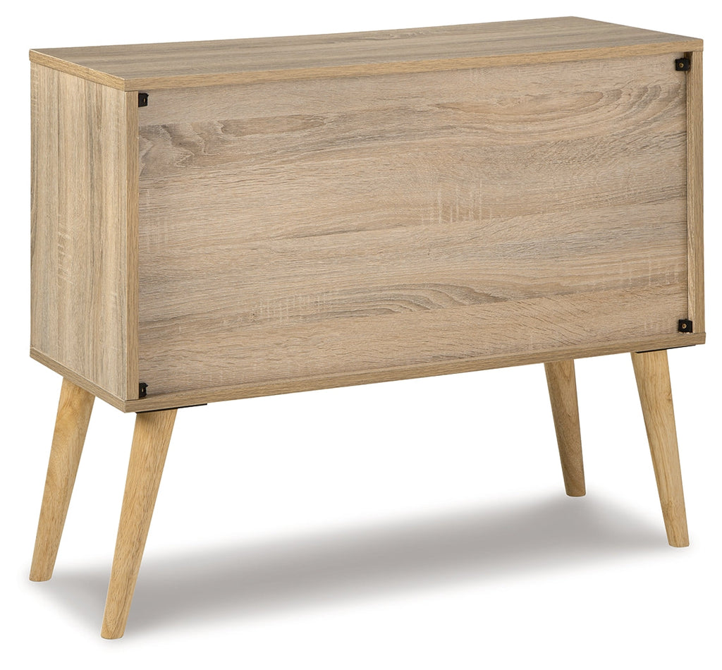 Orinfield Natural & White Accent Cabinet