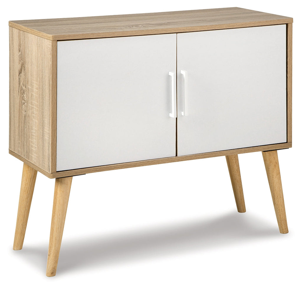 Orinfield Natural & White Accent Cabinet