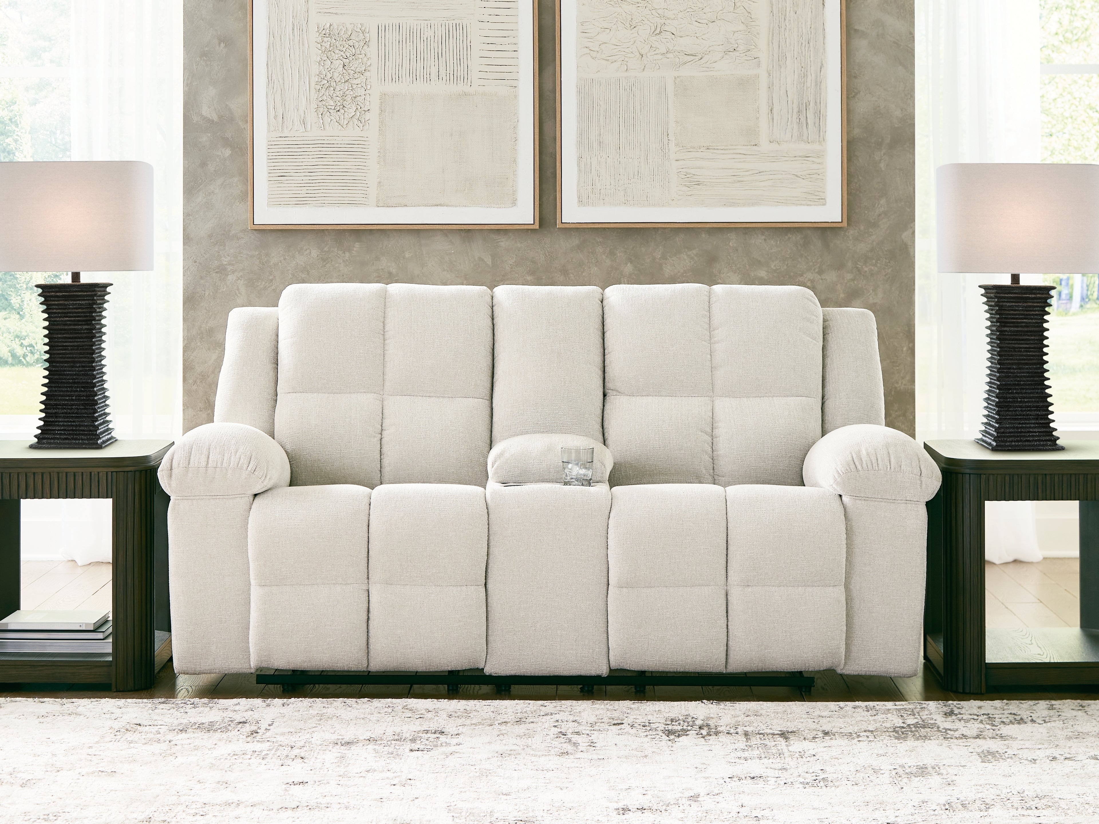 Orlen Winter Reclining Loveseat with Console