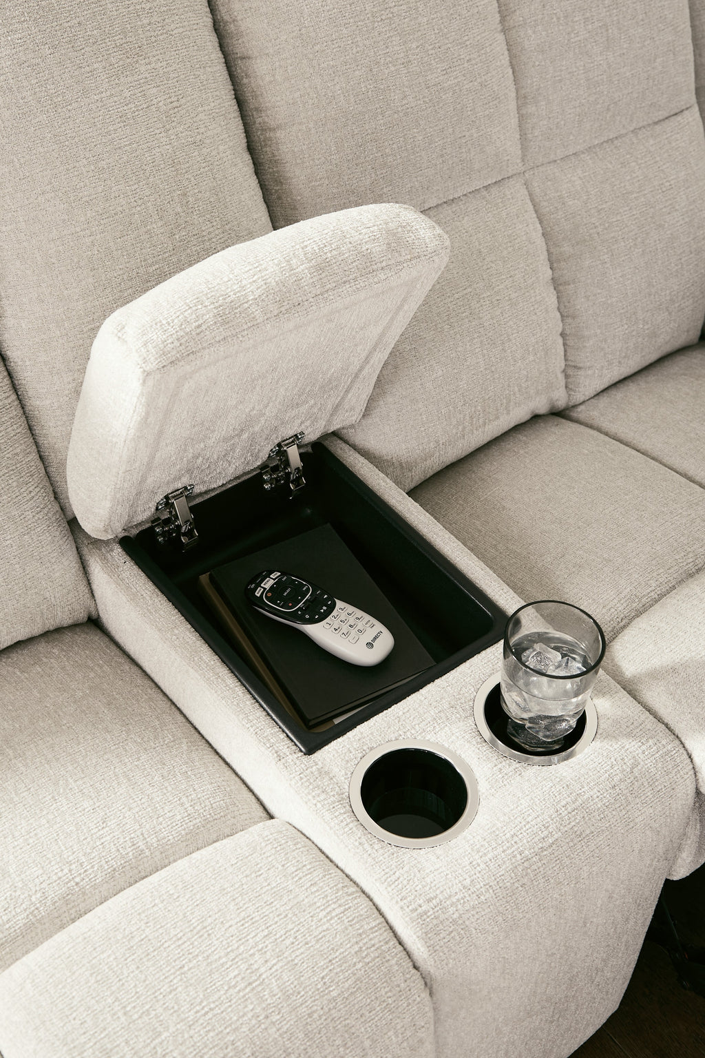 Orlen Winter Reclining Loveseat with Console