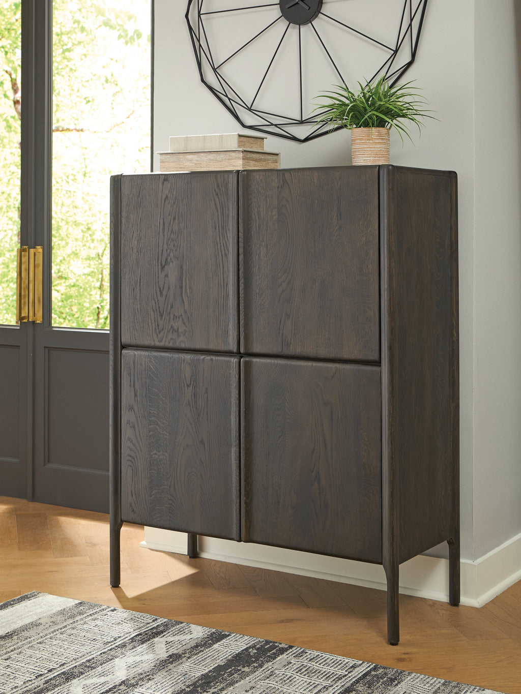 Orsonal Espresso Brown Accent Cabinet
