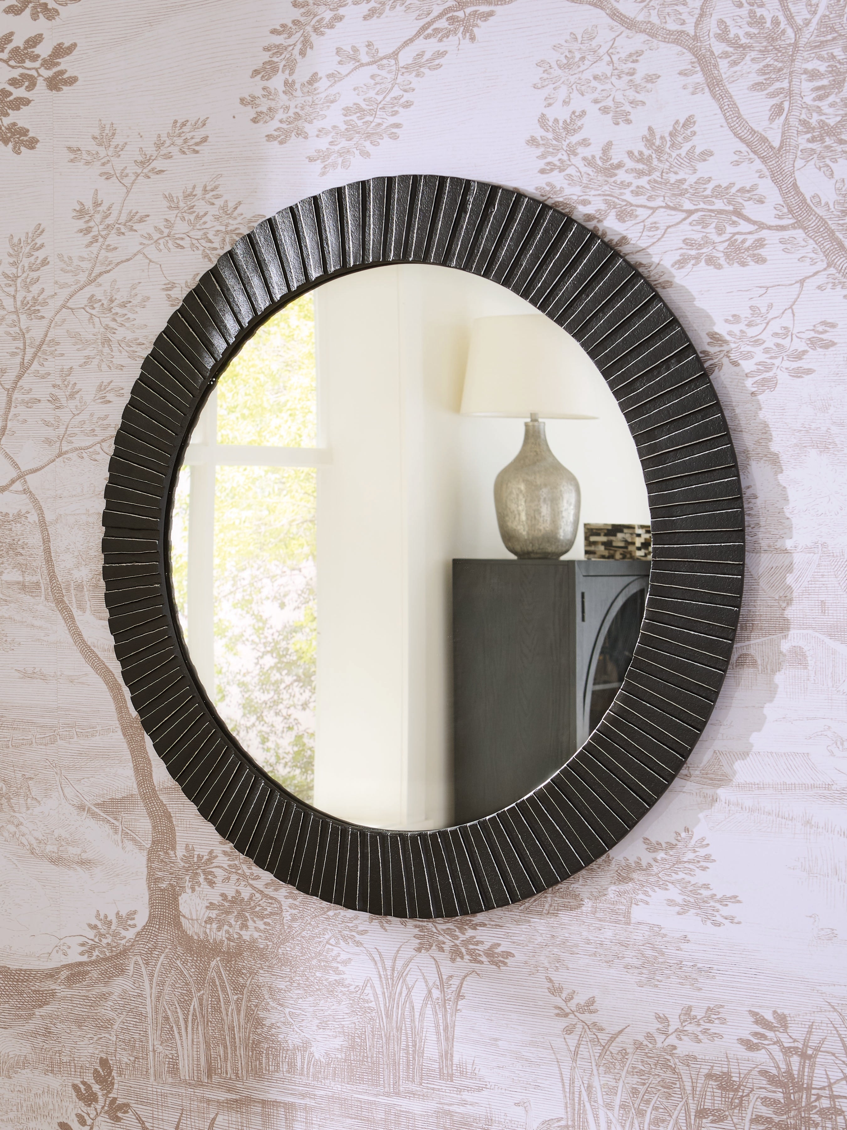 Ozias Black Accent Mirror