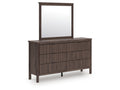 Pamytta Brown Dresser and Mirror