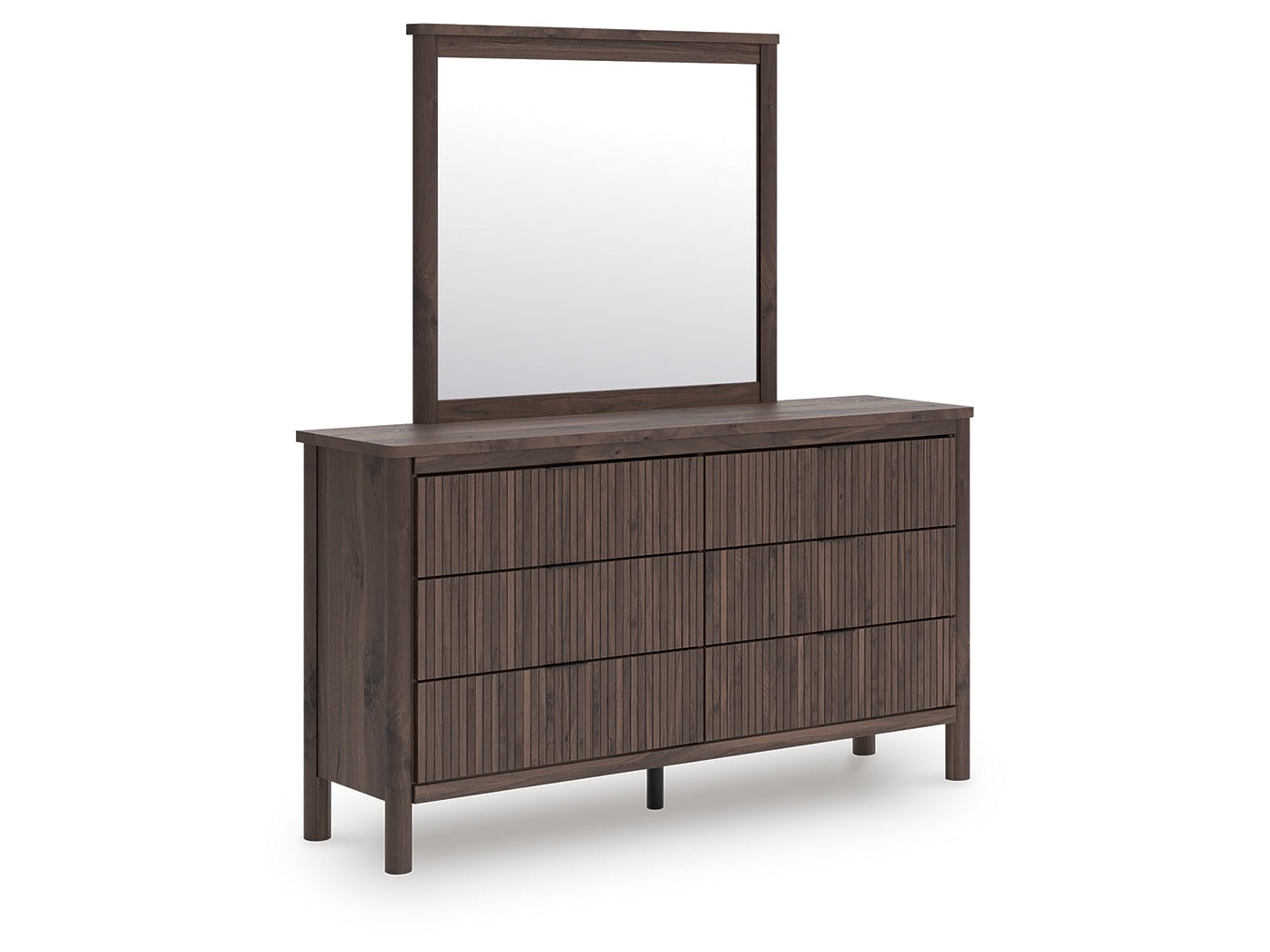 Pamytta Brown Dresser and Mirror