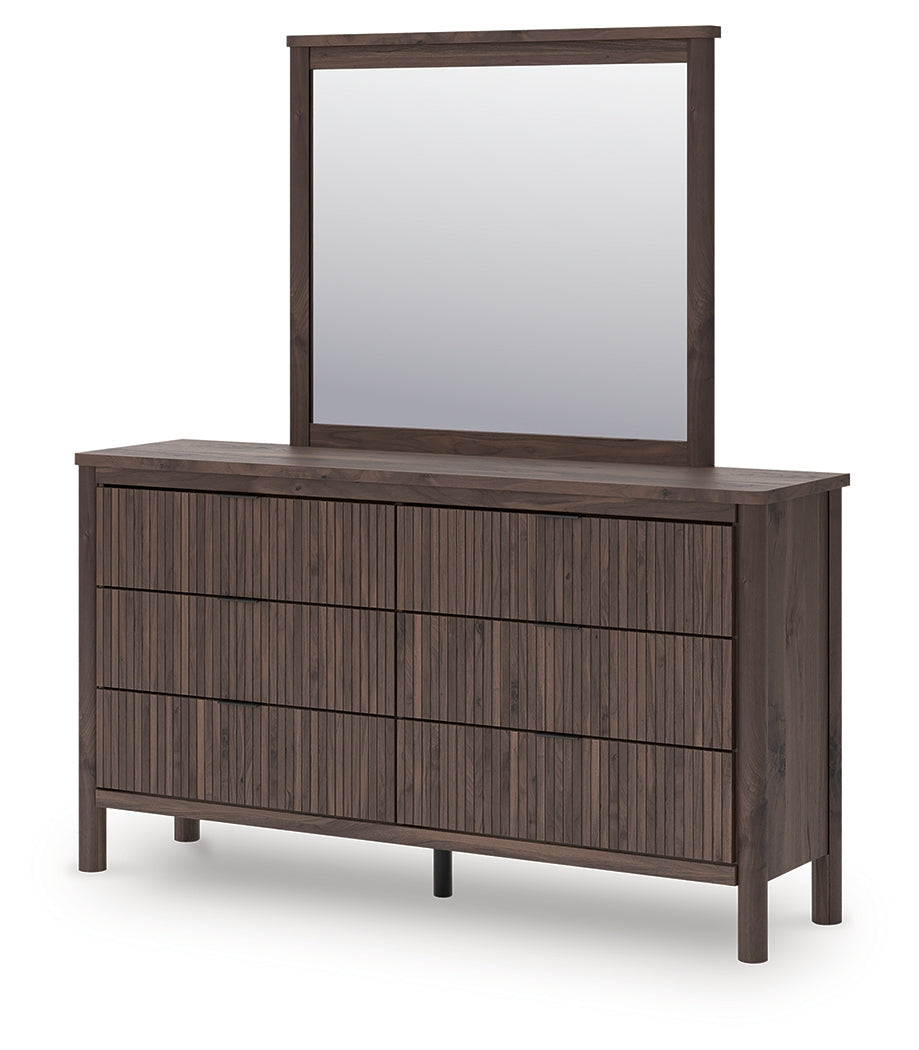 Pamytta Brown Dresser and Mirror