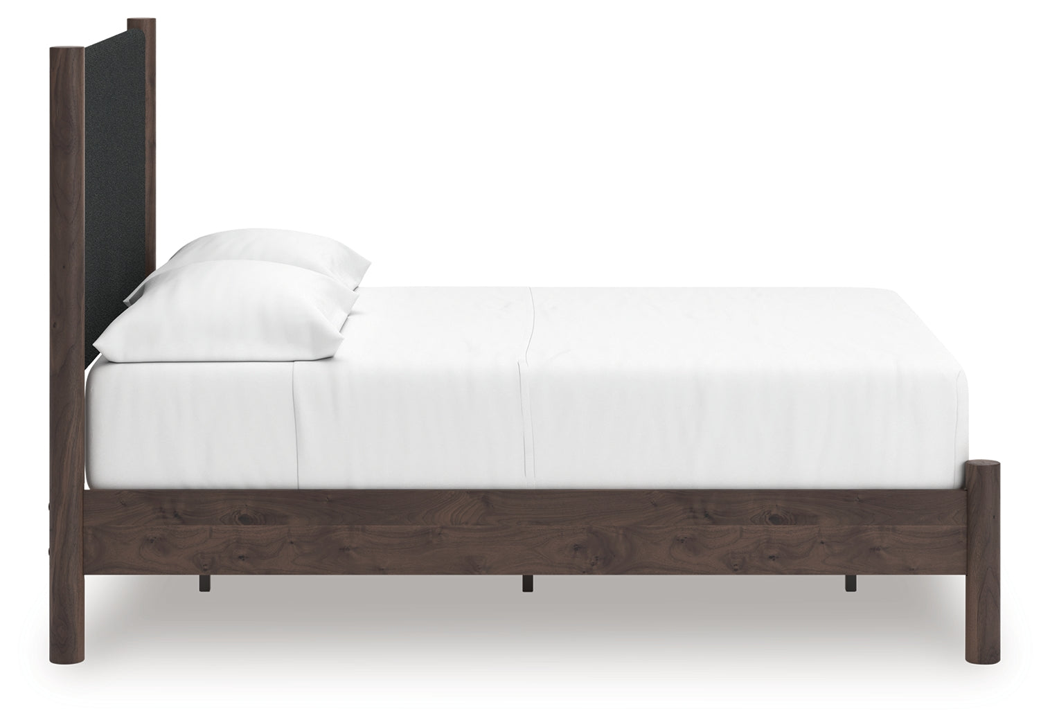 Pamytta Brown Full Upholstered Panel Platform Bed