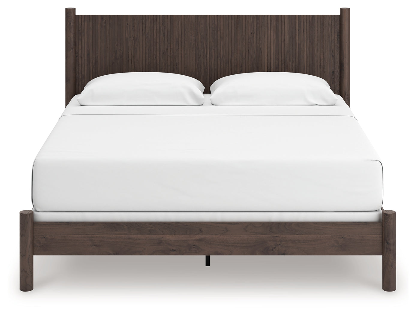 Pamytta King Panel Bed, Dresser, Mirror and Nightstand, Brown