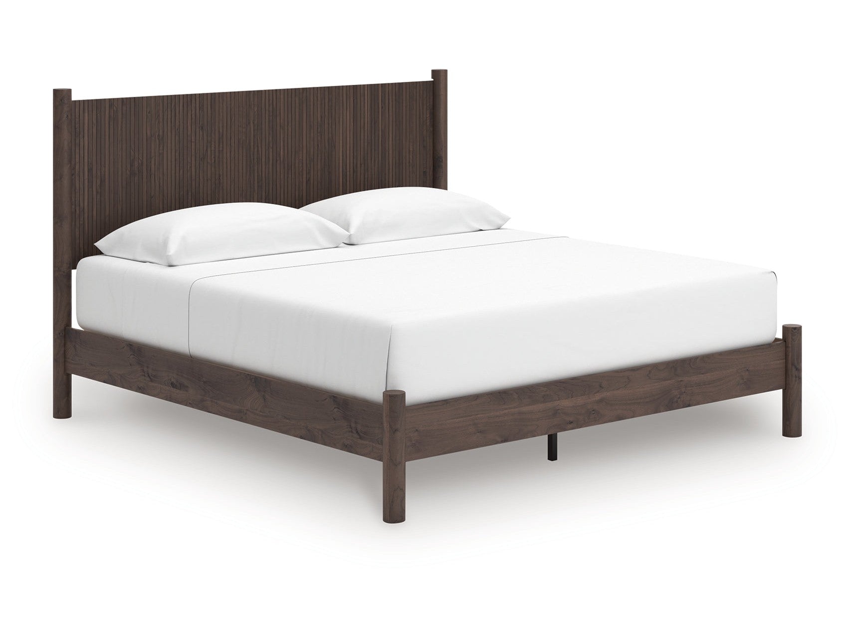 Pamytta Brown King Panel Platform Bed