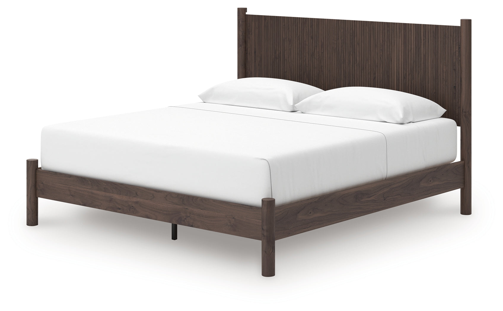 Pamytta Brown King Panel Platform Bed