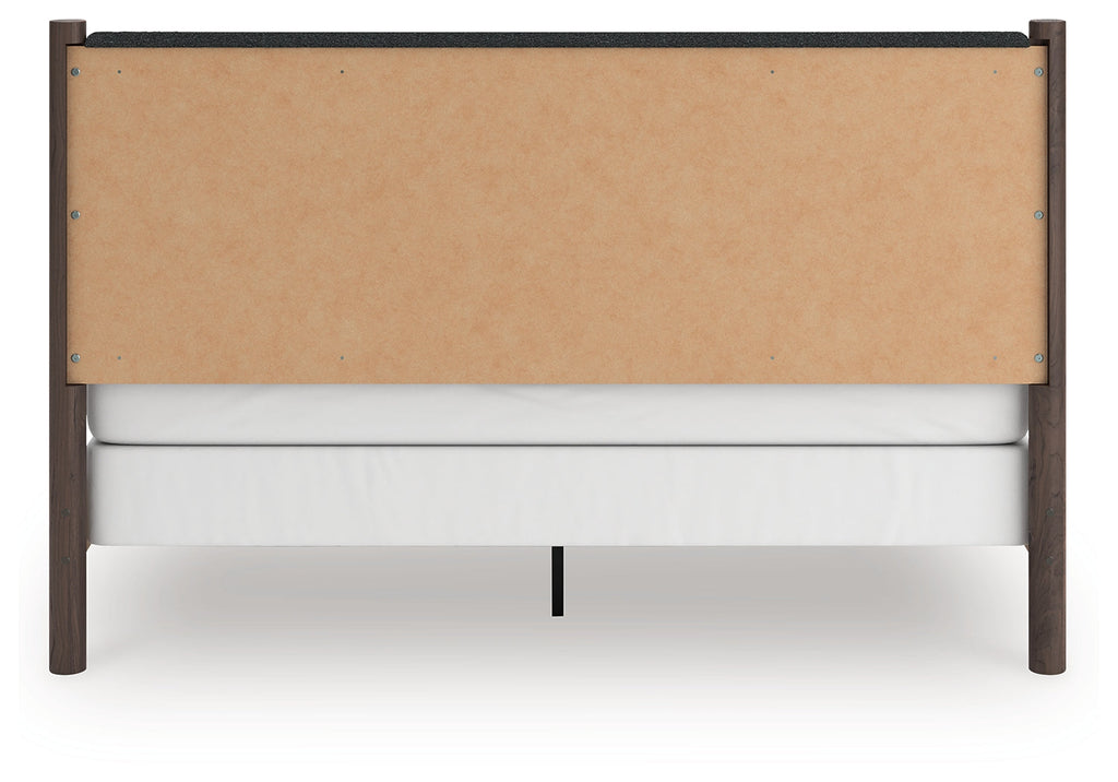 Pamytta Brown King Upholstered Panel Bed