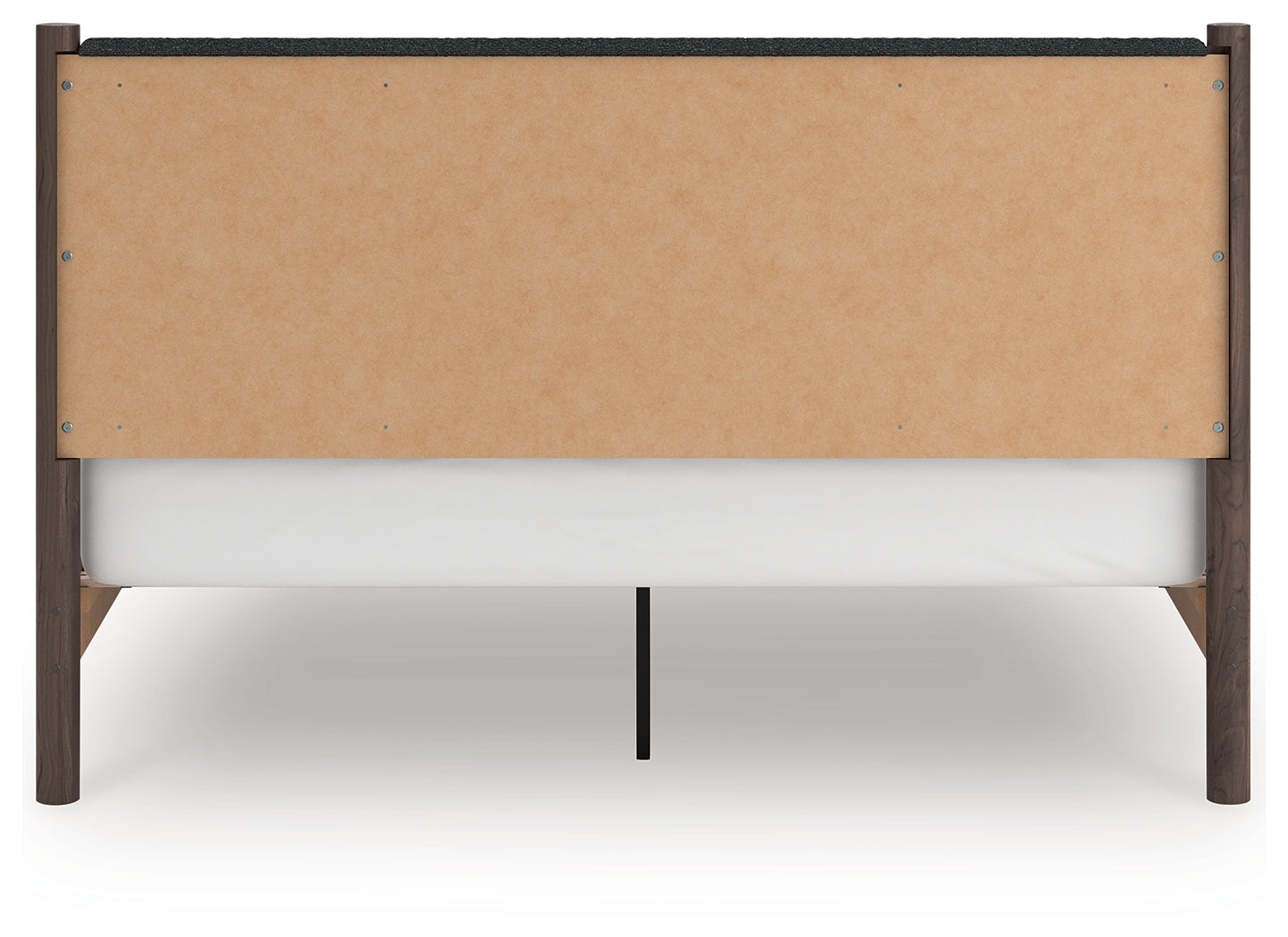 Pamytta Brown King Upholstered Panel Platform Bed